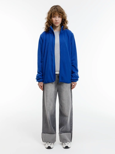 Куртка флисовая унисекс Nesse, синяя Куртка флисовая унисекс Nesse, синяя