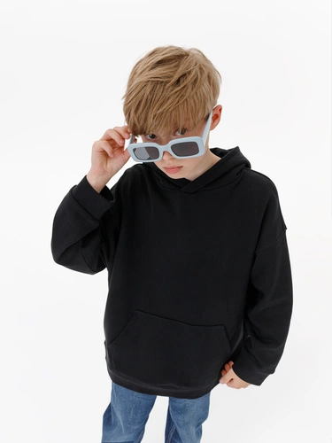 Худи детское оверсайз Houdini, черное Худи детское оверсайз Houdini, черное