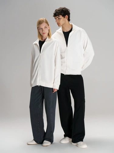 Толстовка унисекс Neofit, молочно-белая Толстовка унисекс Neofit, молочно-белая