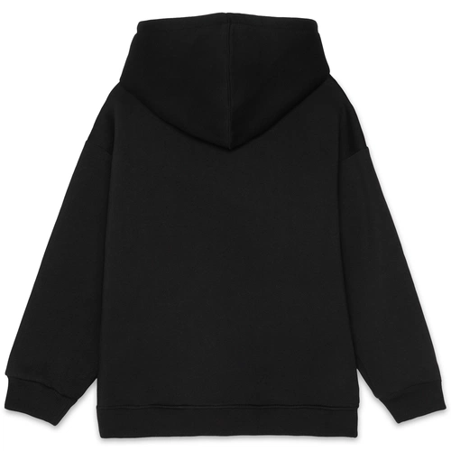 Худи детское оверсайз Junipero, черное Худи детское оверсайз Junipero, черное