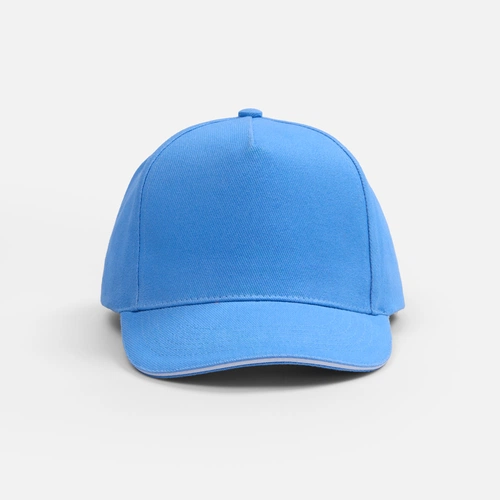 Бейсболка Classic 2.0, синяя с белым кантом Бейсболка Classic 2.0, синяя с белым кантом