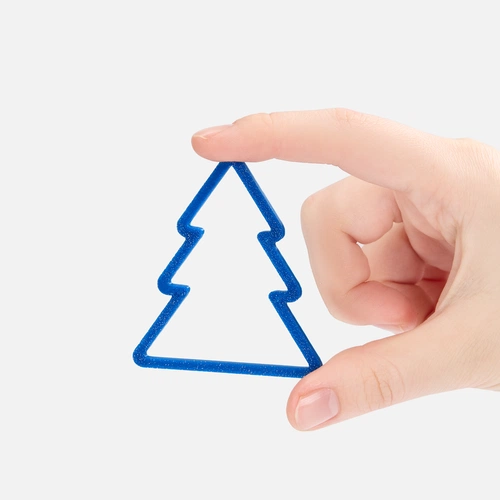 Подвеска «Елочка», 3D-печать, синяя Подвеска «Елочка», 3D-печать, синяя