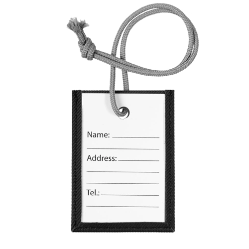 Бирка для багажа Twill, черная Бирка для багажа Twill, черная