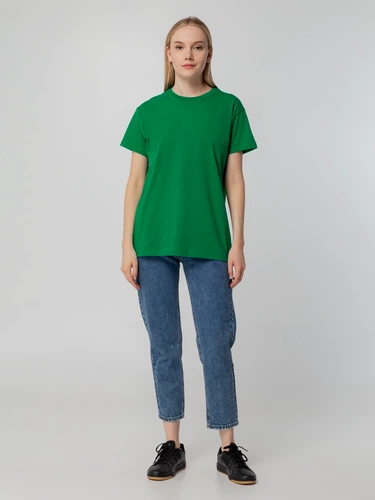 Футболка унисекс T-bolka 140, темно-зеленая Футболка унисекс T-bolka 140, темно-зеленая