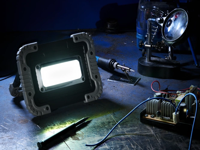 Фонарь аккумуляторный Grimsel, ver.2, серый Фонарь аккумуляторный Grimsel, ver.2, серый