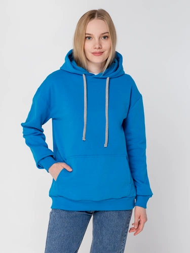 Толстовка с капюшоном Unit Kirenga Heavy, бирюзовая Толстовка с капюшоном Unit Kirenga Heavy, бирюзовая