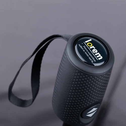 Складной зонт Dome Double с двойным куполом, серый с нанесением