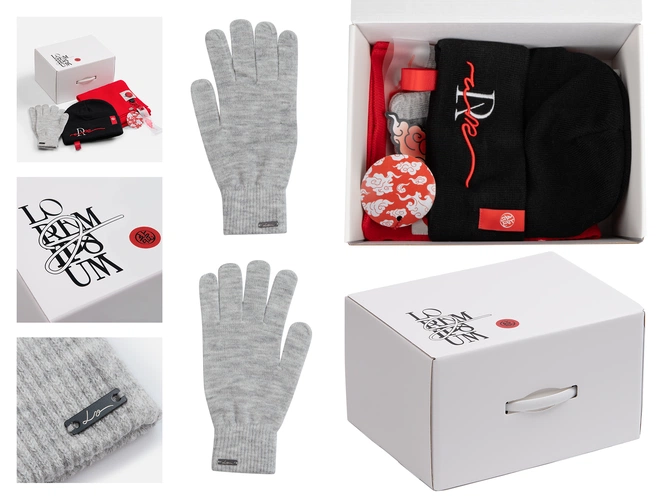 Сет Urban Flow, черно-красный с нанесением и кастомизацией Сет Urban Flow, черно-красный с нанесением и кастомизацией