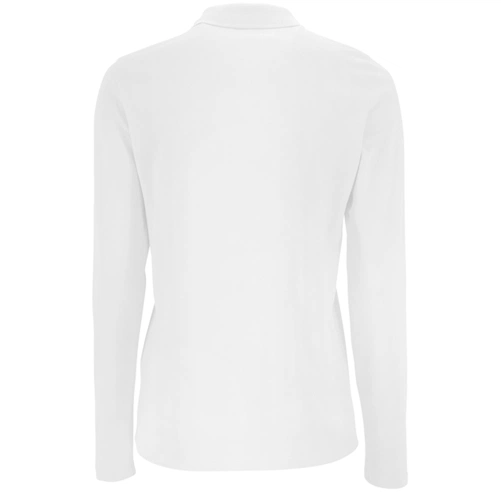 Рубашка поло женская с длинным рукавом Perfect LSL Women, белая Рубашка поло женская с длинным рукавом Perfect LSL Women, белая