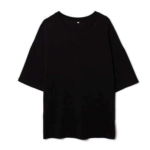 Футболка унисекс оверсайз Crosstown, черная Футболка унисекс оверсайз Crosstown, черная