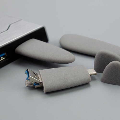 Флешка Pebble Universal, USB 3.0, серая, 64 Гб Флешка Pebble Universal, USB 3.0, серая, 64 Гб