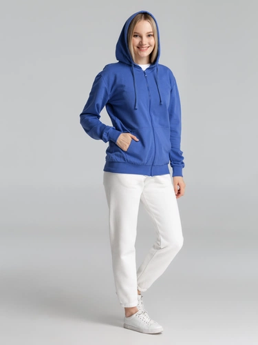 Толстовка на молнии с капюшоном Siverga 2.0, ярко-синяя Толстовка на молнии с капюшоном Siverga 2.0, ярко-синяя