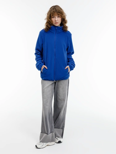 Куртка флисовая унисекс Nesse, синяя Куртка флисовая унисекс Nesse, синяя