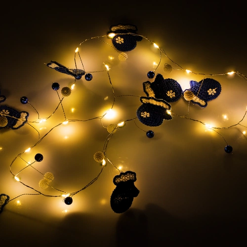 Гирлянда Merry Mittens, синяя Гирлянда Merry Mittens, синяя