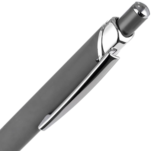 Ручка шариковая Chromos Soft Touch, серая Ручка шариковая Chromos Soft Touch, серая