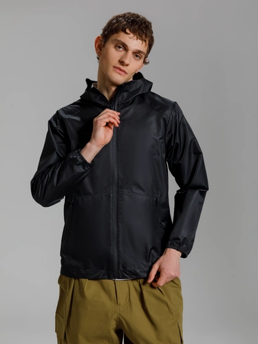 Куртка унисекс Nordvind WR, черная Куртка унисекс Nordvind WR, черная