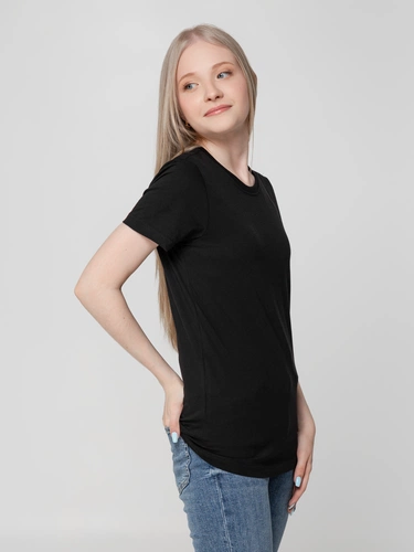 Футболка женская T-bolka Lady, черная Футболка женская T-bolka Lady, черная