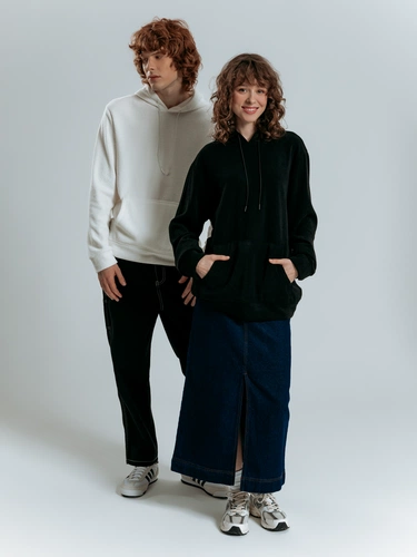 Худи унисекс Prima Vista, черное Худи унисекс Prima Vista, черное