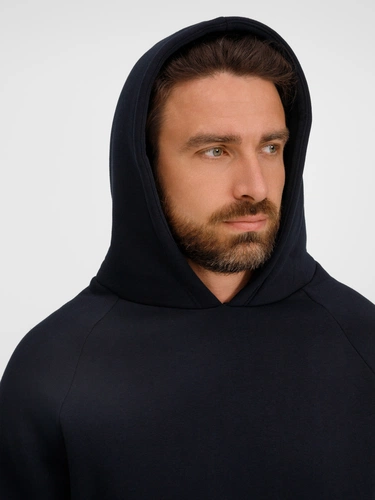 Худи унисекс оверсайз Easy Street, темно-синее Худи унисекс оверсайз Easy Street, темно-синее