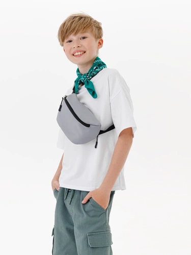 Детская поясная сумка Sonrisa, серая Детская поясная сумка Sonrisa, серая