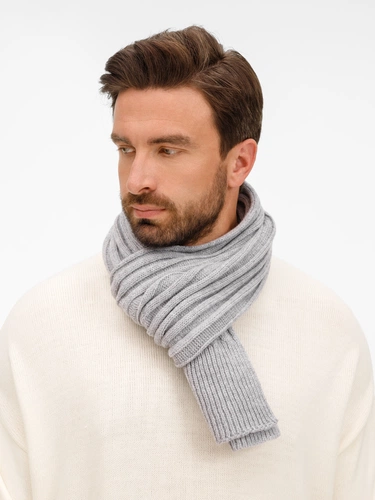 Шарф Bellish, светло-серый меланж Шарф Bellish, светло-серый меланж