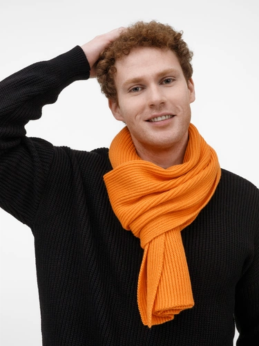 Шарф Nobilis Mono, оранжевый (абрикос) Шарф Nobilis Mono, оранжевый (абрикос)