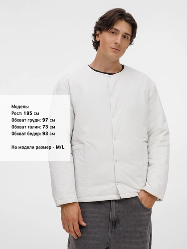 Куртка унисекс Veter, молочно-белая Куртка унисекс Veter, молочно-белая