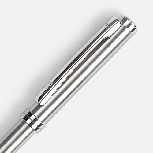 Ручка шариковая Delgado, серебристая Ручка шариковая Delgado, серебристая