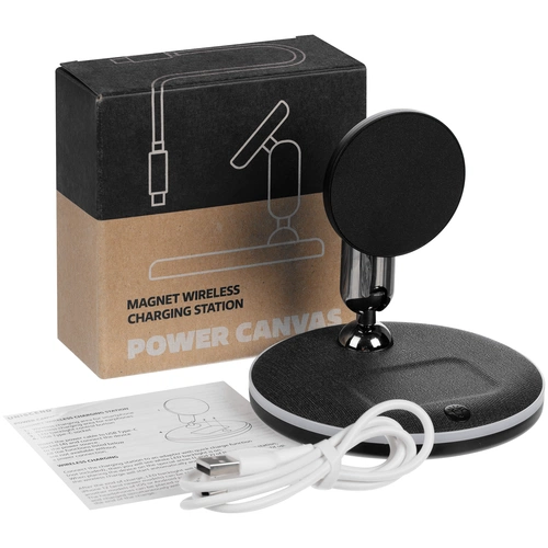 Универсальная зарядная станция Power Canvas, черная Универсальная зарядная станция Power Canvas, черная