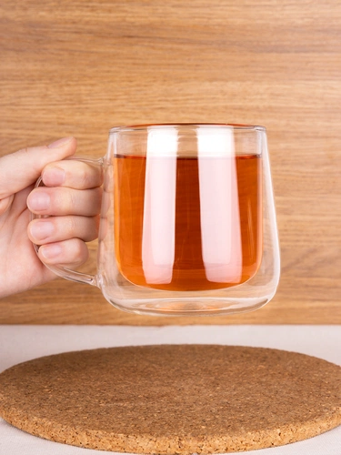 Чашка с двойными стенками Glass First Чашка с двойными стенками Glass First