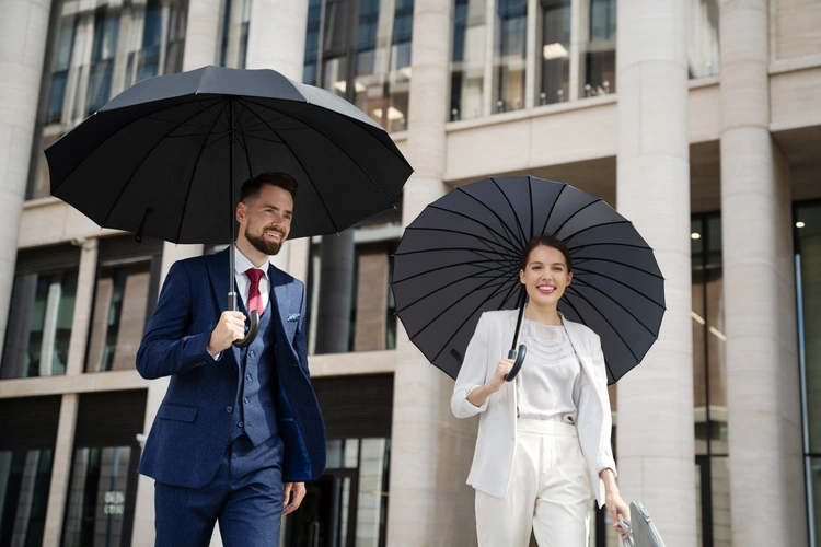 Зонт-трость Lui, черный Зонт-трость Lui, черный