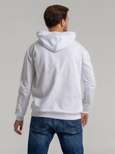 Толстовка с капюшоном Unit Kirenga, белая Толстовка с капюшоном Unit Kirenga, белая