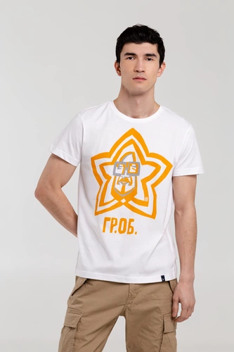 Футболка «Меламед. Егор Летов», белая Футболка «Меламед. Егор Летов», белая