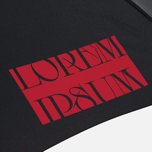 Зонт-трость Domelike, черный с нанесением