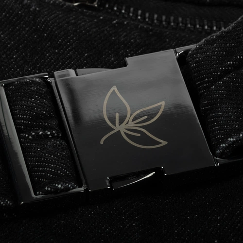 Поясная сумка W6, черная с нанесением и кастомизацией