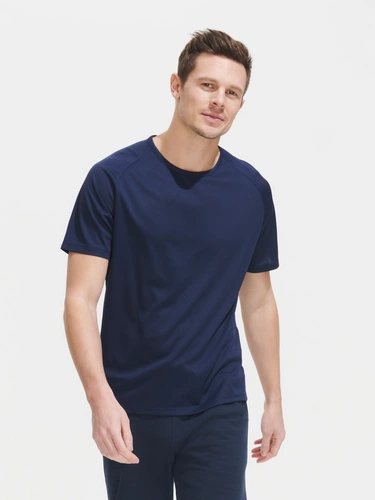 Футболка унисекс Sporty 140, бирюзовая Футболка унисекс Sporty 140, бирюзовая