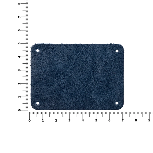 Лейбл кожаный Beta, XL, синий Лейбл кожаный Beta, XL, синий