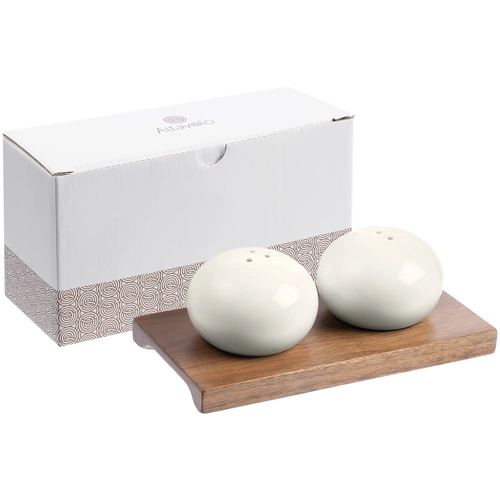 Набор из солонки и перечницы Piacente, белый Набор из солонки и перечницы Piacente, белый