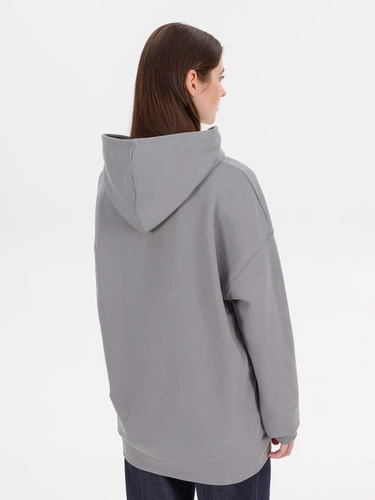 Худи оверсайз унисекс Outshine, серое Худи оверсайз унисекс Outshine, серое