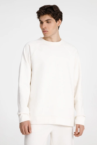 Свитшот унисекс S1, молочно-белый Свитшот унисекс S1, молочно-белый