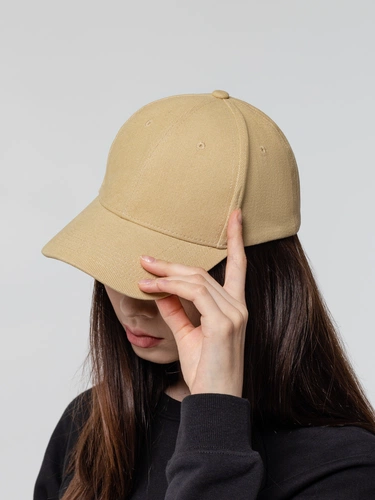 Бейсболка Hillside, бежевая Бейсболка Hillside, бежевая