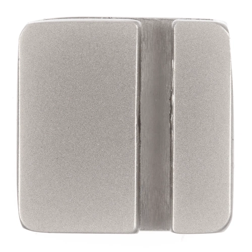 Квадратный шильдик на резинку Epoxi, матовый серебристый Квадратный шильдик на резинку Epoxi, матовый серебристый