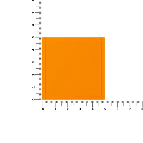 Лейбл из ПВХ Dzeta, L, оранжевый неон Лейбл из ПВХ Dzeta, L, оранжевый неон