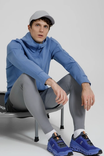 Куртка с капюшоном унисекс Begi, синяя Куртка с капюшоном унисекс Begi, синяя