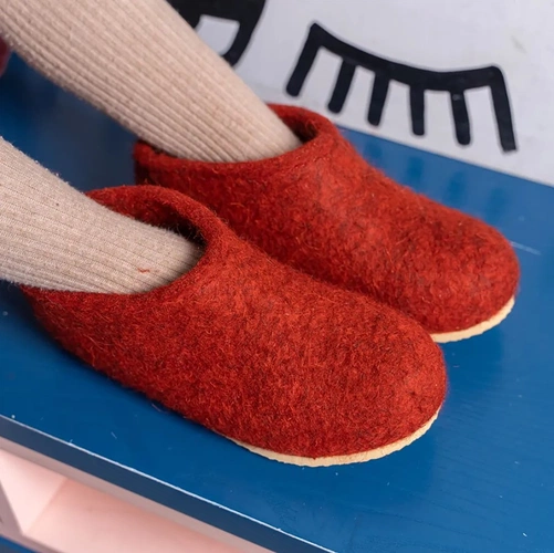 Домашние валенки Cant, красно-коричневые (терракот) Домашние валенки Cant, красно-коричневые (терракот)