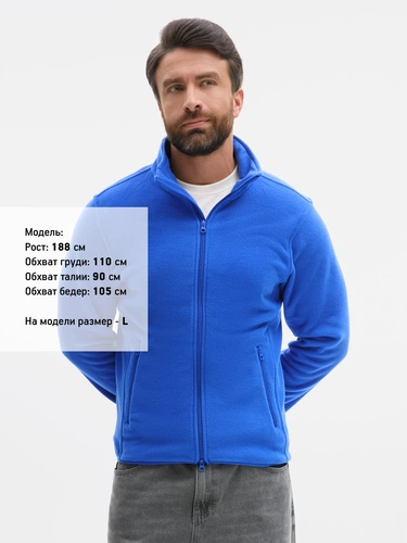 Куртка флисовая унисекс Ben Mac, синяя Куртка флисовая унисекс Ben Mac, синяя