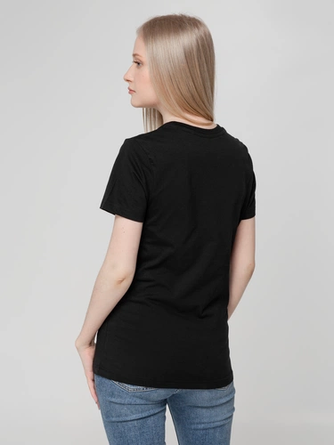 Футболка женская T-bolka Lady, черная Футболка женская T-bolka Lady, черная