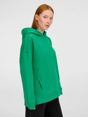 Худи оверсайз унисекс Tolla, зеленое Худи оверсайз унисекс Tolla, зеленое