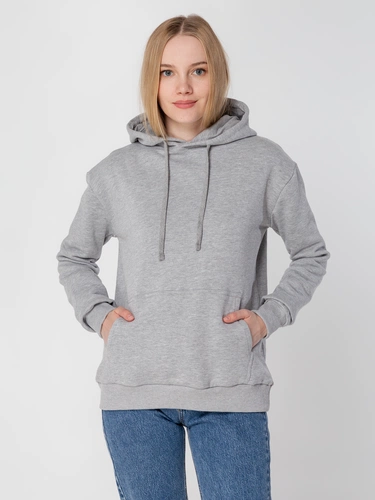 Толстовка с капюшоном Unit Kirenga Heavy, серый меланж Толстовка с капюшоном Unit Kirenga Heavy, серый меланж