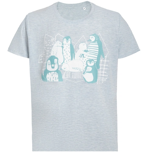 Футболка мужская приталенная Ping Win, голубой меланж Футболка мужская приталенная Ping Win, голубой меланж